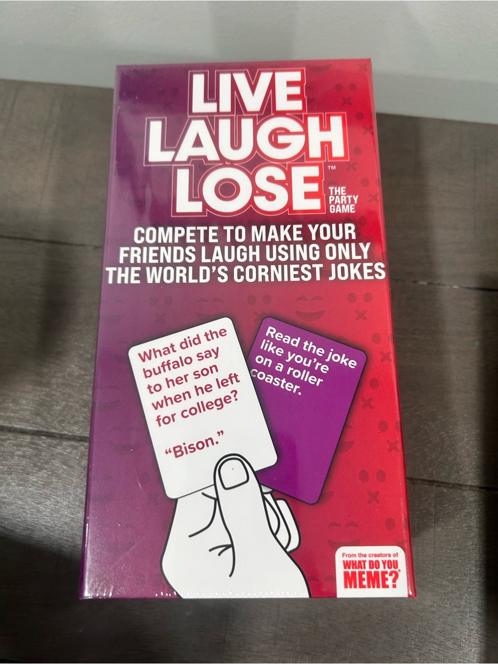 Live Laugh Lose Party Game - Red/Purple